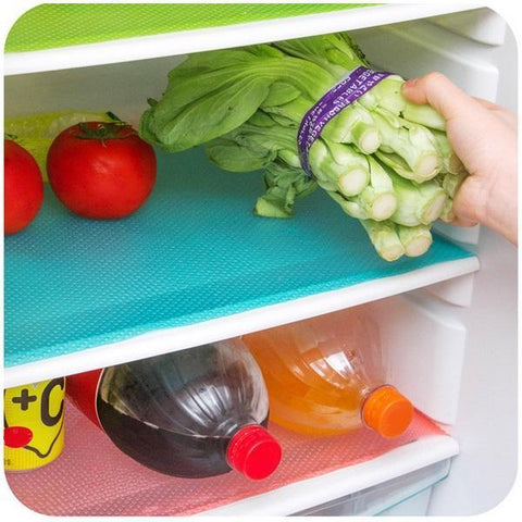 Image of Multipurpose Antibacterial Food Grade Silicone Refrigerator Mats (4pcs)