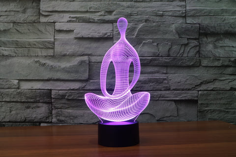 Image of 3D LED Meditation Lamo