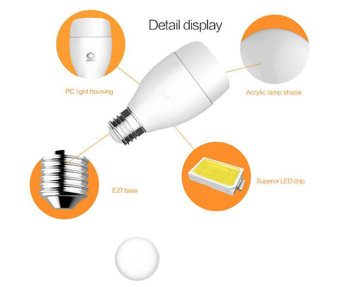 Image of 6W E27 240V WIFI Lamp Wireless LED Light Bulb