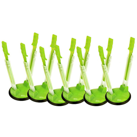 Image of 6 PCS Non-Slip Plastic Adjustable Folding Rack Free Hands Clip Ziplock Storage Bag