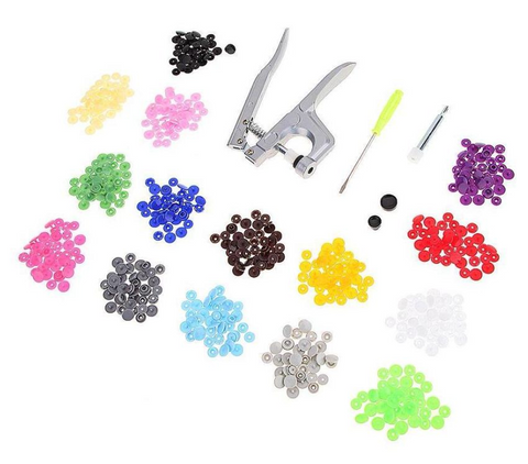 Image of Snap Plier Hand Tool - (150 plastic snap buttons included)