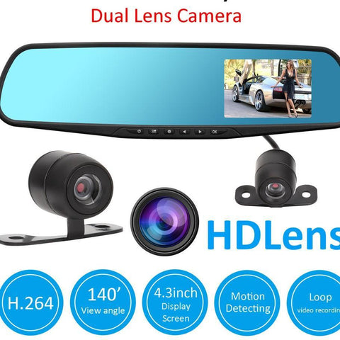 Image of REAR VIEW MIRROR W/ DASHCAM AND BACK CAM