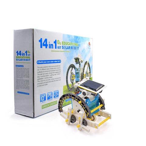 Image of Advanced 14 in 1 DIY Solar Robot Kit