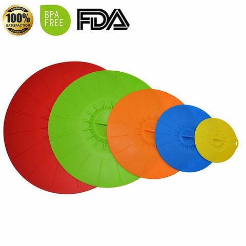Image of Reusable Silicone Food Covers