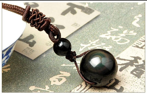 Image of Rainbow Eye Obsidian Necklace