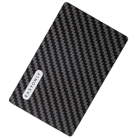 Image of Real Carbon Fiber Magnetic Card Holder Wallet - 4 Layer