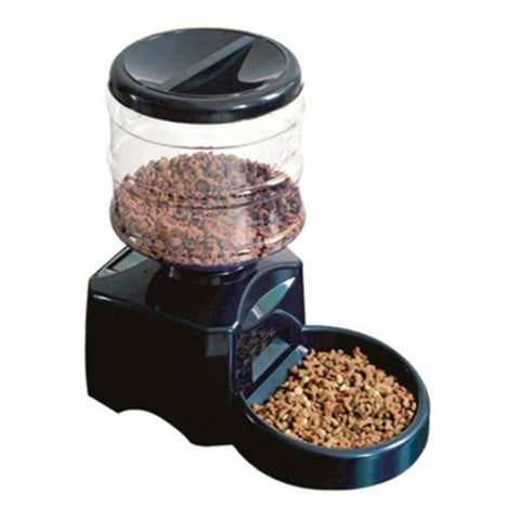 Image of 5.5L Automatic Pet Feeder With Voice Message Recording And LCD Screen