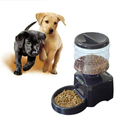 Image of 5.5L Automatic Pet Feeder With Voice Message Recording And LCD Screen