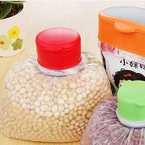 Image of Airtight Sealer Reusable Plastic Bag Cap