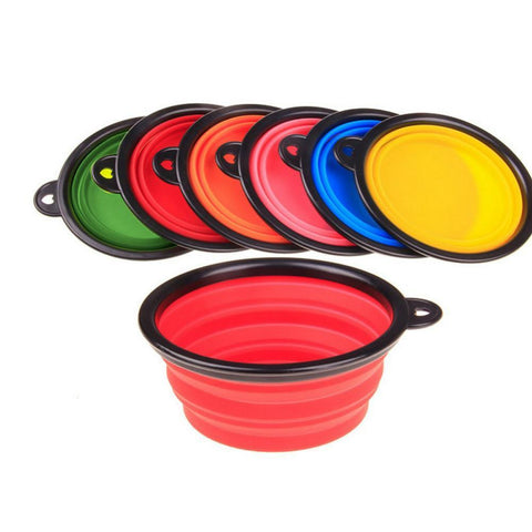 Image of Collapsible Silicone Dog Bowl