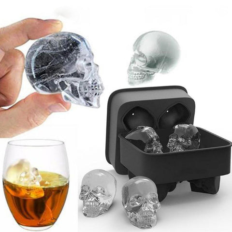 Image of Skull Ice Cube Mold Tray