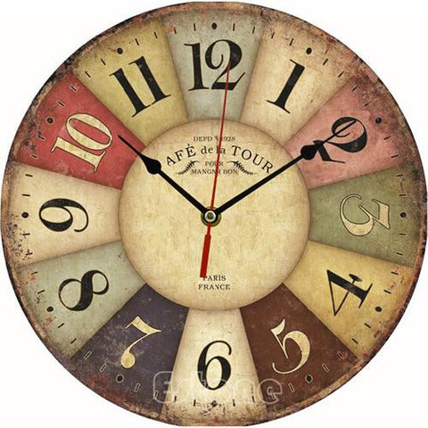 Image of Vintage Wooden Wall Clock