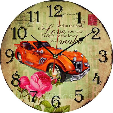 Image of Vintage Wooden Wall Clock