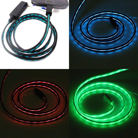 Image of Charger Cable Glowing Flow
