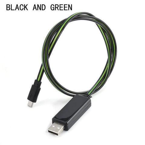 Image of Charger Cable Glowing Flow