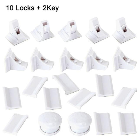 Image of Safety Magnetic Cabinet Locks (4 locks + 1 key)