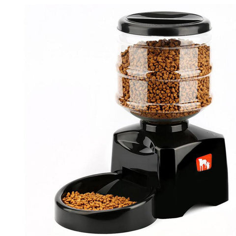 Image of 5.5L Automatic Pet Feeder With Voice Message Recording And LCD Screen