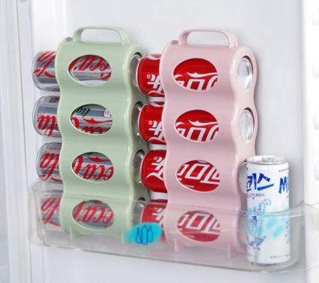 Image of Cans Storage Box Refrigerator Organizer Sauce Bottle Container Four Case Organization