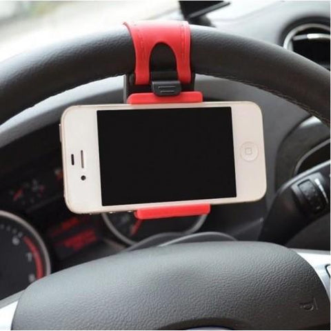 Image of Car Steering wheel phone Universal Mount Holder Stand