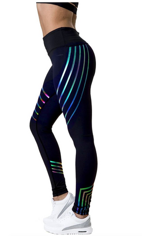 Image of Rainbow Reflective Leggings