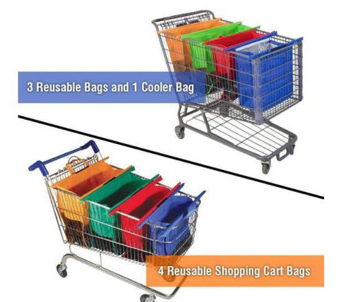 Image of Grocery Shopping Bags with Compartments