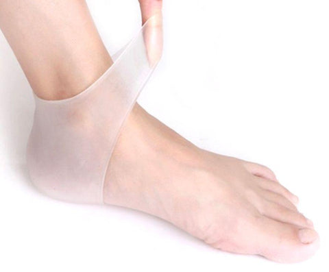 Image of Silicone Gel Heel and Ankle Sleeve for Plantar Fasciitis