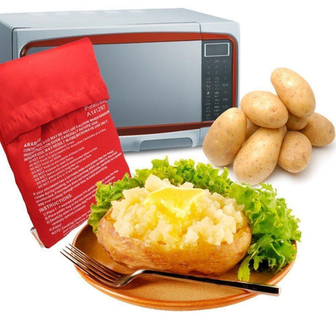 Image of Reusable and Washable Microwave Baked Potato Bag Potato Express