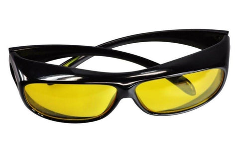 Image of NIGHT VISION ANTI-GLARE WRAPAROUND GLASSES
