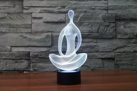 Image of 3D LED Meditation Lamo