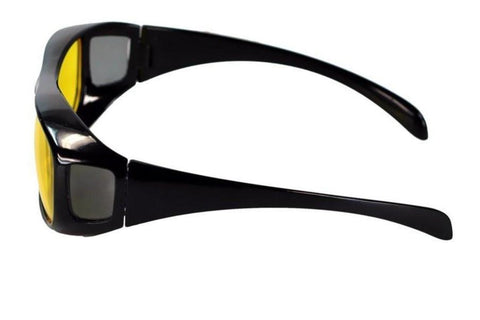 Image of NIGHT VISION ANTI-GLARE WRAPAROUND GLASSES