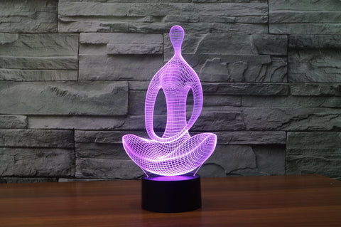 Image of 3D LED Meditation Lamo