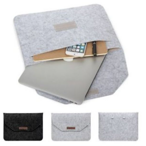 Image of MacBook Air Pro 11/12/13/15 Wool Felt Sleeve Laptop Case Cover Bag