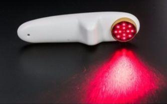 Image of rehabilitation instrument laser irradiation on joint knee