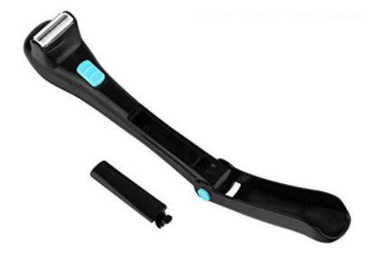 Image of Electric Back Hair Shaver Do-it-yourself Cordless and Folding Battery-operated Back Hair Removal