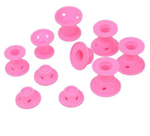 Image of SILICONE, NO-HEAT HAIR CURLERS