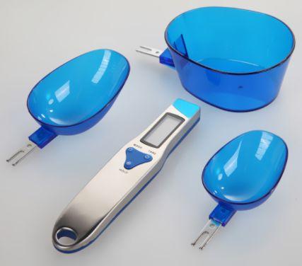 Image of 3 pcs/set Kitchen Measuring Spoon Electronic Digital Spoon Scale 300/0.1g