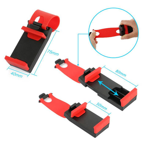Image of Car Steering wheel phone Universal Mount Holder Stand