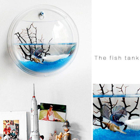 Image of Wall Mounted Fish Bowl-Acrylic