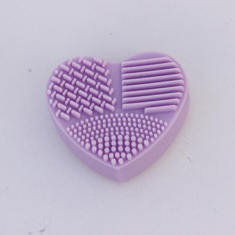 Image of Heart Shape Makeup Brush Cleaning