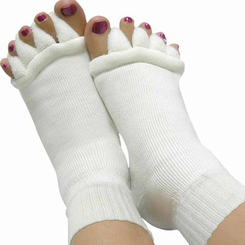 Image of 1Pair Foot Massager Socks Finger Separator Massage Sleeping Health Foot