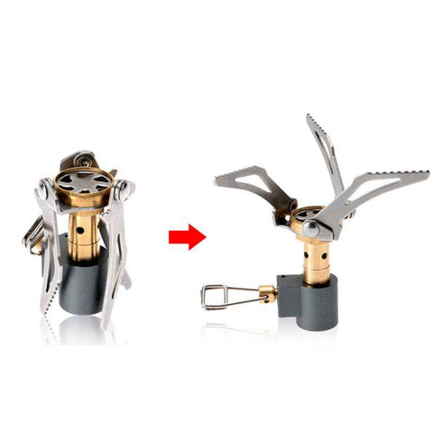 Image of Folding Mini Camping Gas Stove Survival Cooker