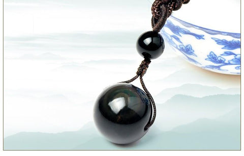 Image of Rainbow Eye Obsidian Necklace