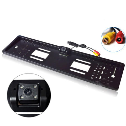 Image of Waterproof European License Plate Frame Rear View Camera