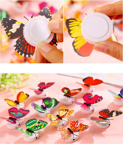 Image of LED 3D Butterfly Wall Lights (10 Pieces)