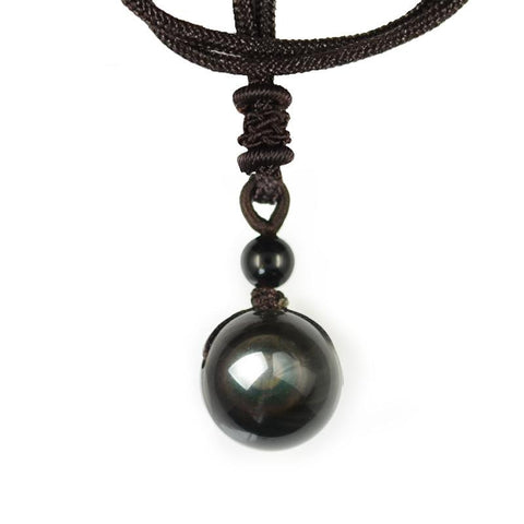 Image of Rainbow Eye Obsidian Necklace