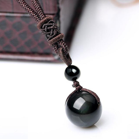 Image of Rainbow Eye Obsidian Necklace