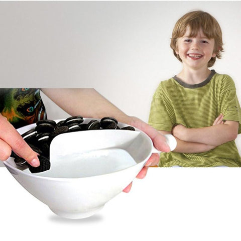 Image of Separated Cereal Bowl With Handle