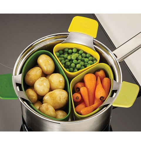 Image of 3 Set Stainless Steel Food Steamer