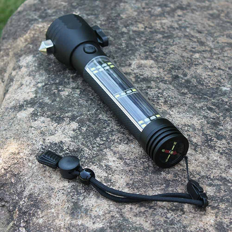 Image of 10 in 1 Multifunction Rechargeable Solar Powerful LED Flashlight