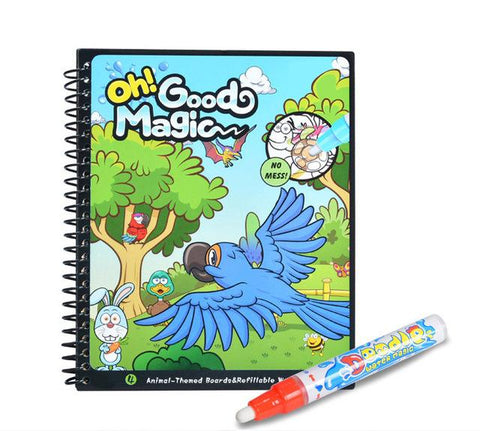 Image of Magic Water Drawing Book Coloring Book Doodle with Magic Pen Painting Board Juguetes For Children Education Drawing Toy